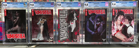 Vampirella Issue #25 Year 2021 CGC Graded Set of 5 Comic Books