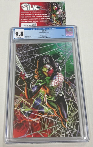 Silk Issue #5 October 2021 Comic Mint "Virgin" Edition 152/600 CGC Graded 9.8 Comic Book