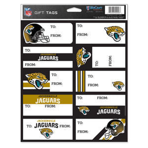 Jaguars Gift Tag Sheet