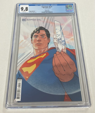 Superman '78 Issue #1 October 2021 Variant Cover CGC Graded 9.8 Comic Book