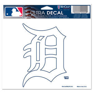 Tigers 4x6 Ultra Decal Logo "D" Outline