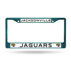 Jaguars Chrome License Plate Frame Color Teal