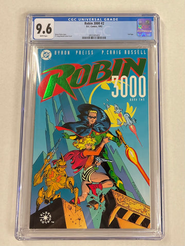Robin 3000 Issue #2 Year 1992 Foil Logo CGC Graded 9.6 Comic Book