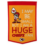 Chiefs 12"x18" Wool Banner Lil' Fan