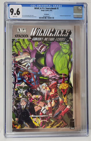 Wildcats Sourcebook Issue Issue #1 Year 1993 CGC Graded 9.6 Comic Book