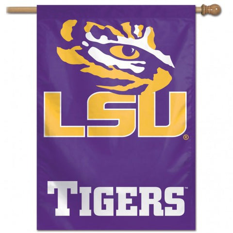 LSU Vertical House Flag 1-Sided 28x40
