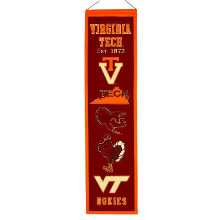 VT 8"x32" Wool Banner Heritage