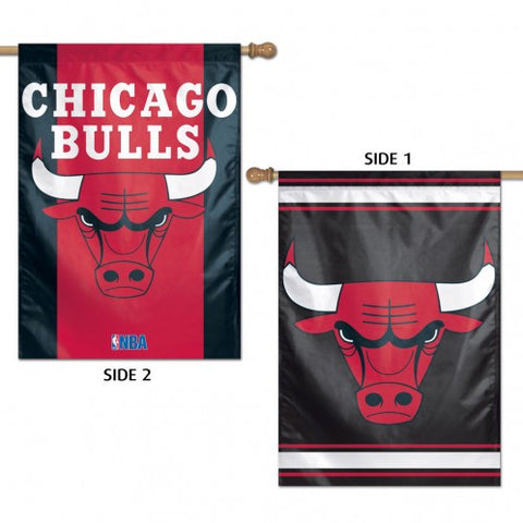 Bulls Vertical House Flag 2-Sided 28x40
