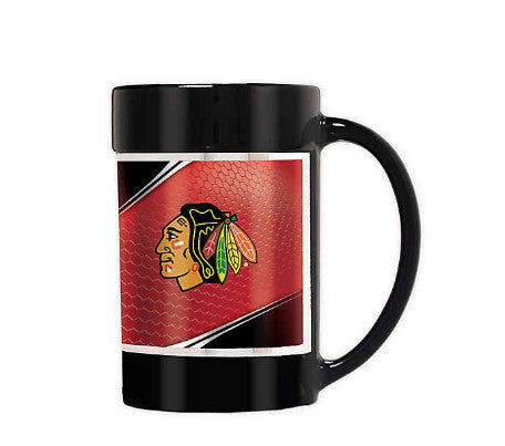Blackhawks 15oz Coffee Mug Wrap Black