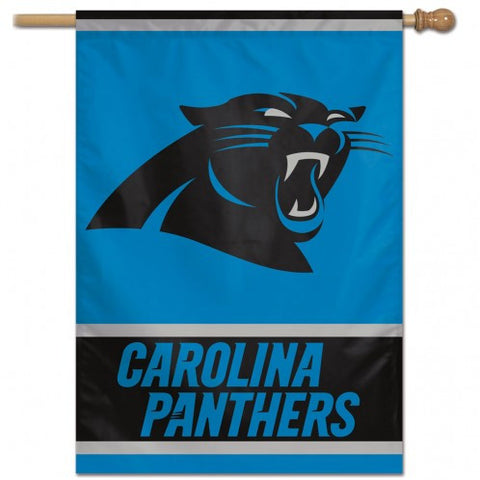 Panthers Vertical House Flag 1-Sided 28x40 NFL