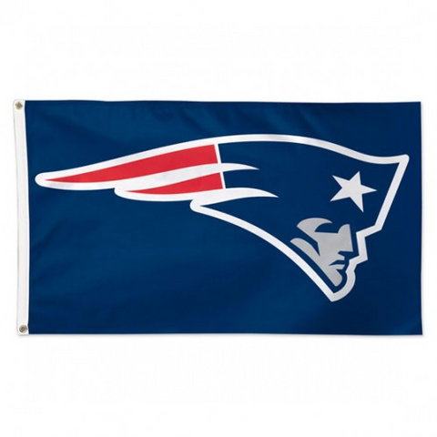 Patriots 3x5 House Flag Deluxe Logo