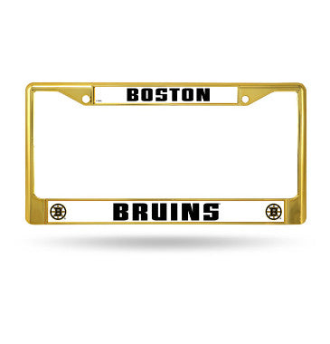 Bruins Chrome License Plate Frame Color Gold