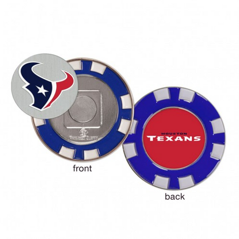 Texans Golf Ball Marker w/ Poker Chip