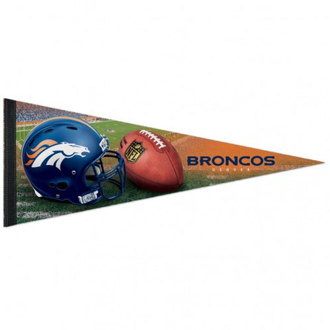 Broncos Triangle Pennant Premium Rollup 12"x30"