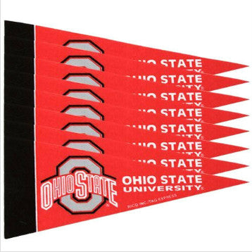 Ohio St 8-Pack Mini Pennant Set 4x9