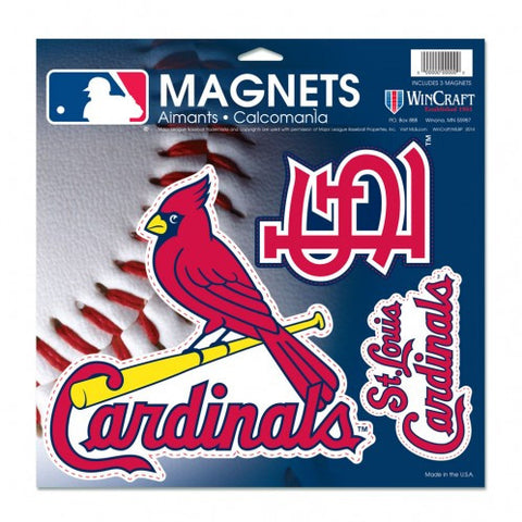 Cardinals 11x11 Magnet Set MLB
