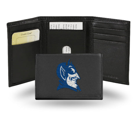 Duke Leather Wallet Embroidered Trifold