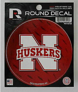 Nebraska 4.5" Round Sticker