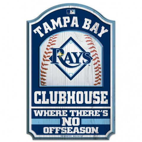 Rays Wood Sign 11x17 Clubhouse