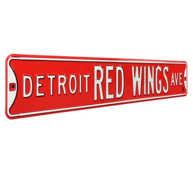 Red Wings Street Sign