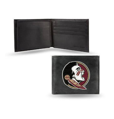FSU Leather Wallet Embroidered Bifold
