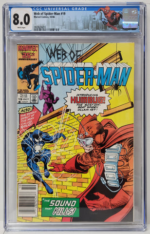 Web of Spider-Man Issue #19 Year 1986 CGC Graded 8.0 Special Label Comic Book
