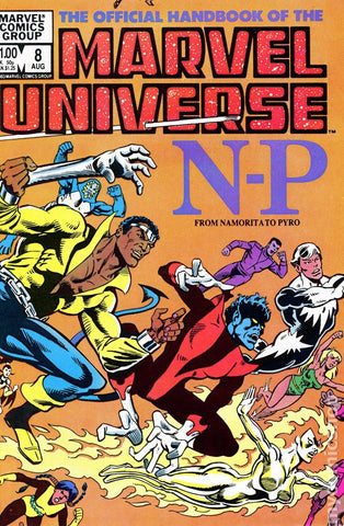 Marvel Universe Handbook Issue #8 Volume 1 August 1983 Comic Book