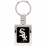 White Sox Keychain Domed Square