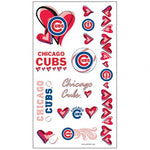 Cubs Temporary Tattoos Heart