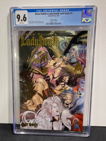 Lady Death: Lost Souls #2 Gold Foil Edition CGC Graded 9.6 Comic Book