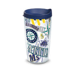 Mariners 16oz All Over Tervis w/ Lid