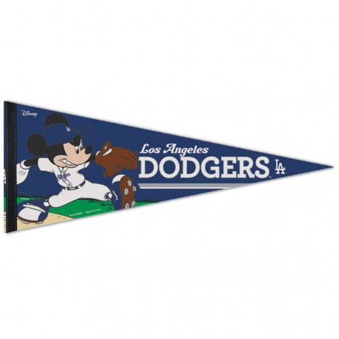 Dodgers Triangle Pennant Premium Rollup 12"x30" Disney