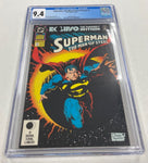 Superman: The Man of Steel Annual Issue #1 Year 1992 CGC Graded 9.4 Comic