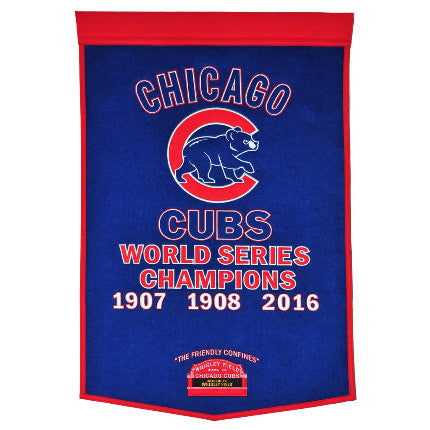 Cubs 24"x38" Wool Banner Dynasty