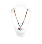 Broncos Team Beads w/ Medallion