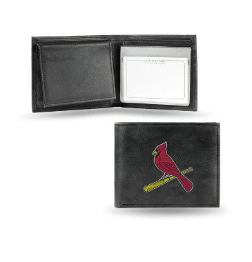 Cardinals Leather Wallet Embroidered Bifold MLB