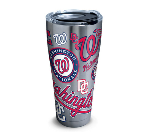 Nationals 30oz All Over Stainless Steel Tervis w/ Hammer Lid