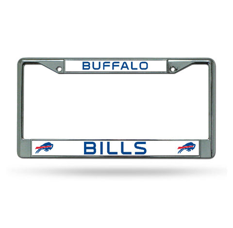Bills Chrome License Plate Frame Silver