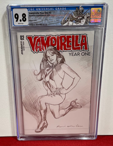 Vampirella Year One Issue #2 Variant Cover F 2022 CGC Graded 9.8 Comic