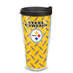 Steelers 24oz Steel Curtain Tervis w/ Lid