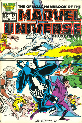Marvel Universe Handbook Deluxe Edition Issue #12 Volume 2 November 1986 Comic Book