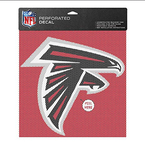 Falcons Perforated Decal 12x12