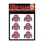 Ohio St Face Cals Tattoos 6-Pack