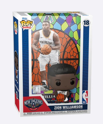 Pelicans Funko Pop Vinyl Trading Cards - NBA Basketball - Zion Williamson 18 w/ Display Case