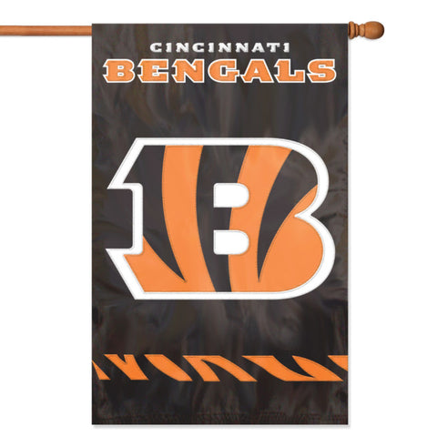 Bengals Premium Vertical Banner House Flag 2-Sided