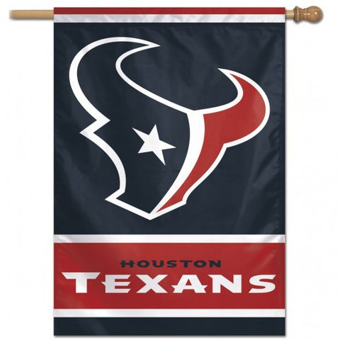 Texans Vertical House Flag 1-Sided 28x40