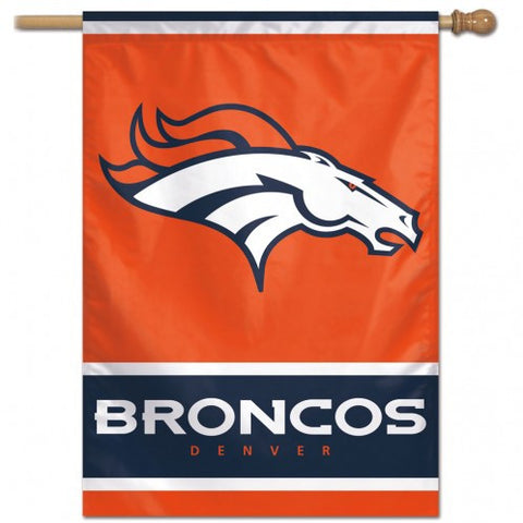 Broncos Vertical House Flag 1-Sided 28x40