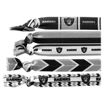 Raiders 5-Pack Knotted Hair Tie Set