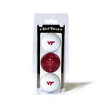 Virginia Tech 3-Pack Golf Ball Clamshell