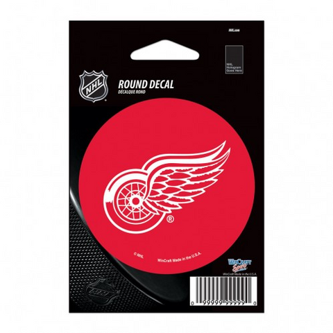 Red Wings Round Sticker 3"